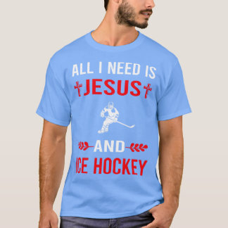 Camiseta Preciso De Jesus E Hóquei No Gelo