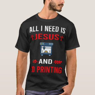 Camiseta Preciso De Jesus E Impressora 3D