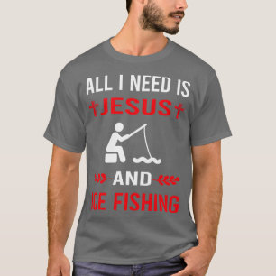 Camiseta Preciso De Jesus E Pesca De Gelo