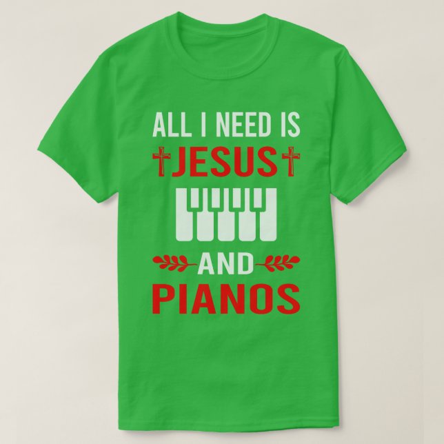 Camiseta Preciso De Jesus E Pianista (Frente do Design)