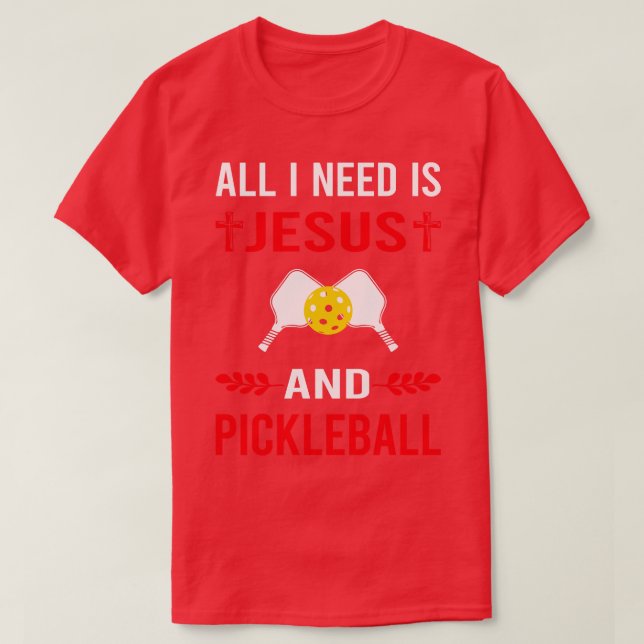Camiseta Preciso De Jesus E Pickleball (Frente do Design)