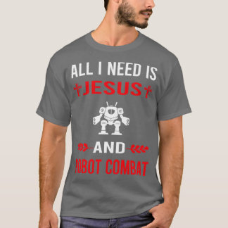 Camiseta Preciso De Jesus E Robôs De Combate Robôs