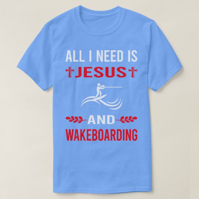 Camiseta Preciso De Jesus E Wakeboard Wakeboard (Frente do Design)
