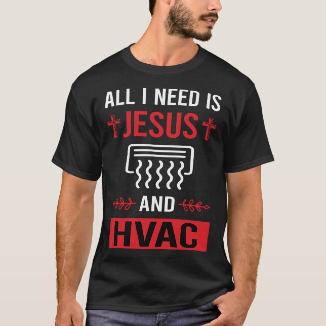 Camiseta Preciso de Jesus HVAC (Frente)