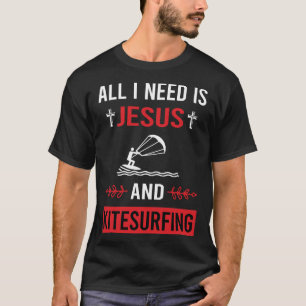Camiseta Preciso de Jesus Kitesurfing Kitesurf Kitesurfer