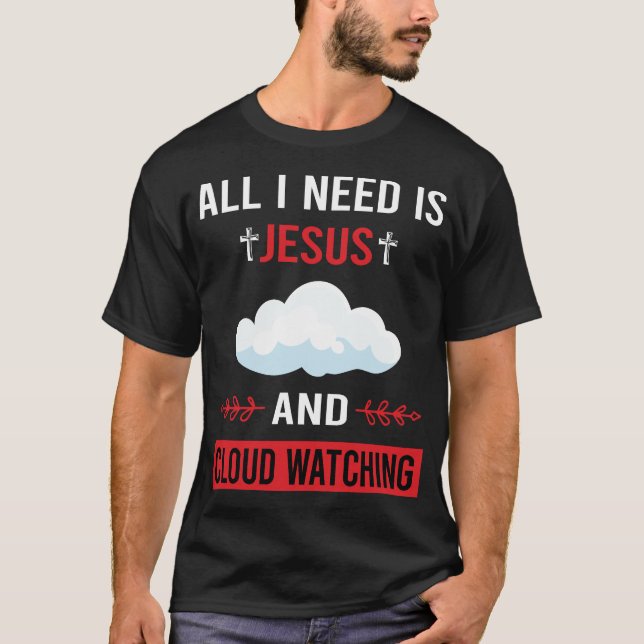 Camiseta Preciso de Jesus Nuvem Assistindo (Frente)