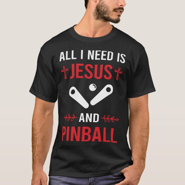 Camiseta Preciso de Jesus Pinball (Frente)