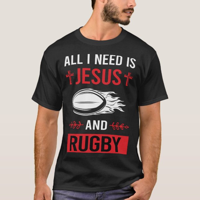 Camiseta Preciso de Jesus Rugby (Frente)