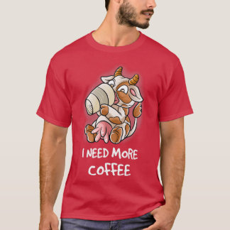 Camiseta Preciso De Mais Café Na Minha Cafeína De Mug.