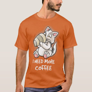 Camiseta Preciso De Mais Café Na Minha Cama De Mug.