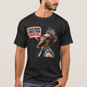 Camiseta Preciso de mais Christian Rock/Metal!
