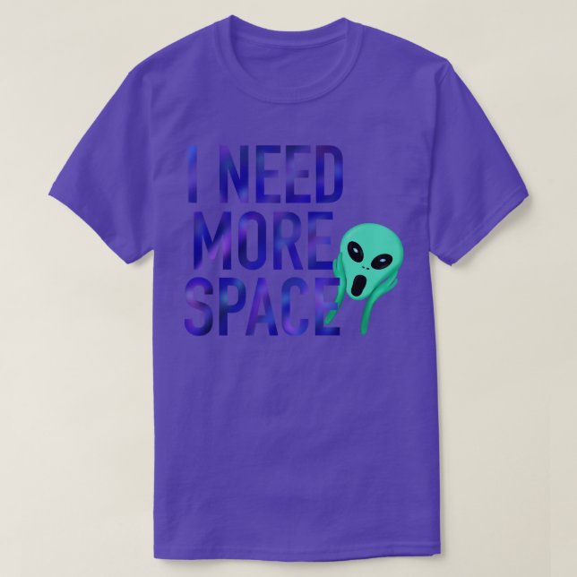 Camiseta Preciso de mais espaço (Frente do Design)