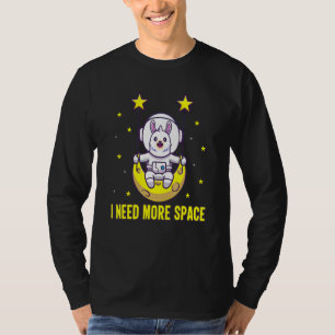Camiseta Preciso De Mais Espaço Astronauta Lama Alpaca Tee