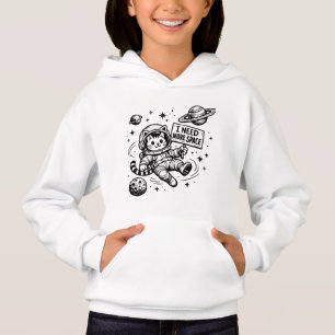 Camiseta Preciso de Mais Espaço Gato Astronauta Engraçado