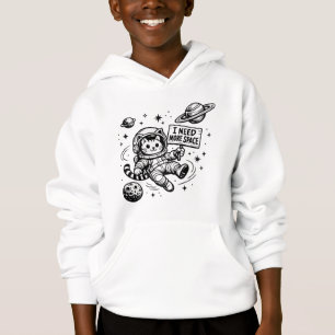 Camiseta Preciso de Mais Espaço Gato Astronauta Engraçado