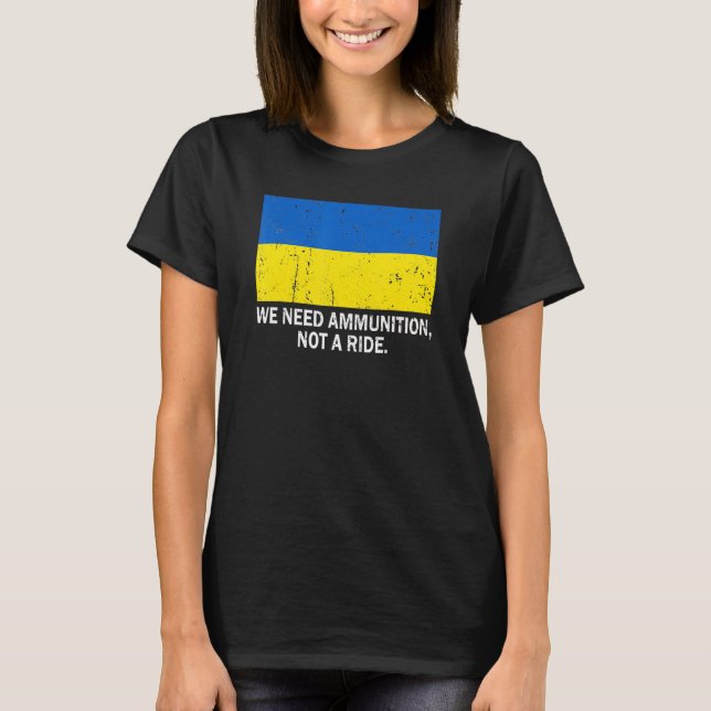 Camiseta Preciso De Munições, Não De Uma Corrida (Frente)