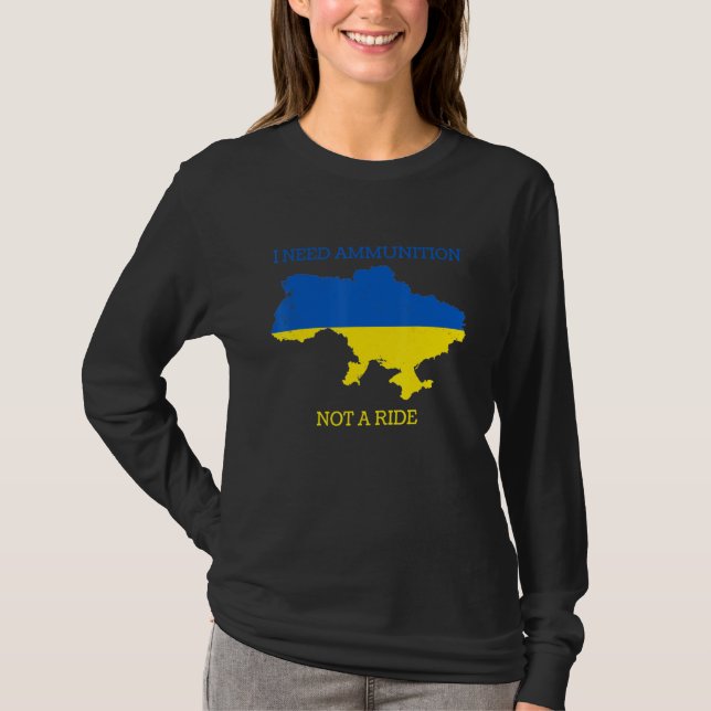 Camiseta Preciso De Munições, Não De Uma Corrida 3 (Frente)