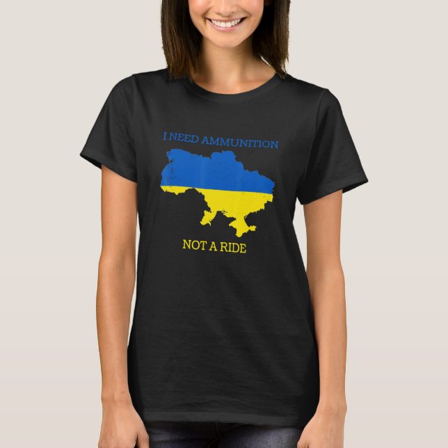 Camiseta Preciso De Munições, Não De Uma Corrida 3 (Frente)