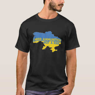 Camiseta Preciso De Munições, Não De Uma Viagem, Mapa E Ban