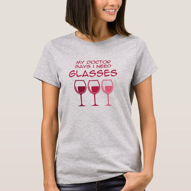 Camiseta Preciso de óculos (Frente)