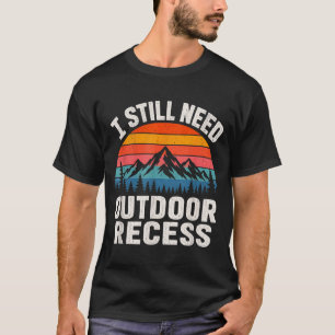 Camiseta Preciso de recreio ao ar livre vintage retrô pôr d