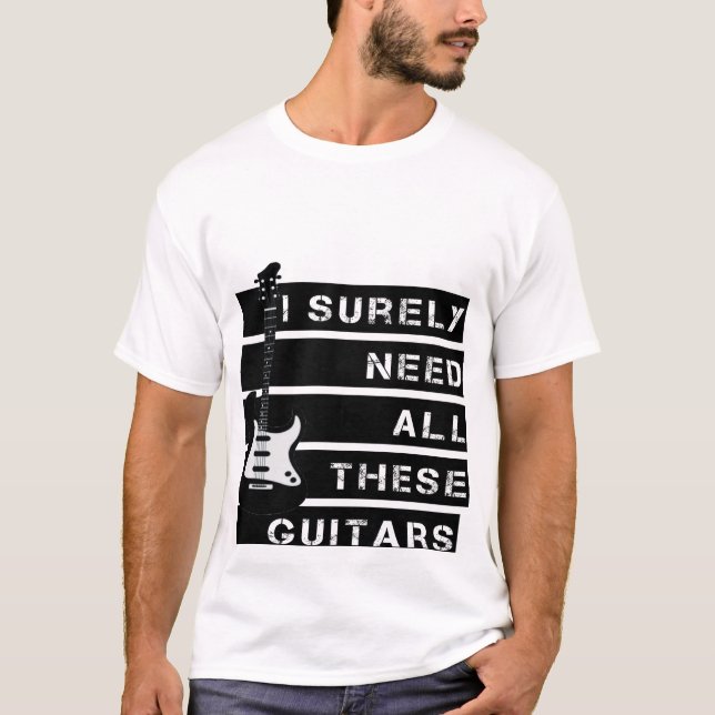 Camiseta Preciso de todas essas guitarras (Frente)