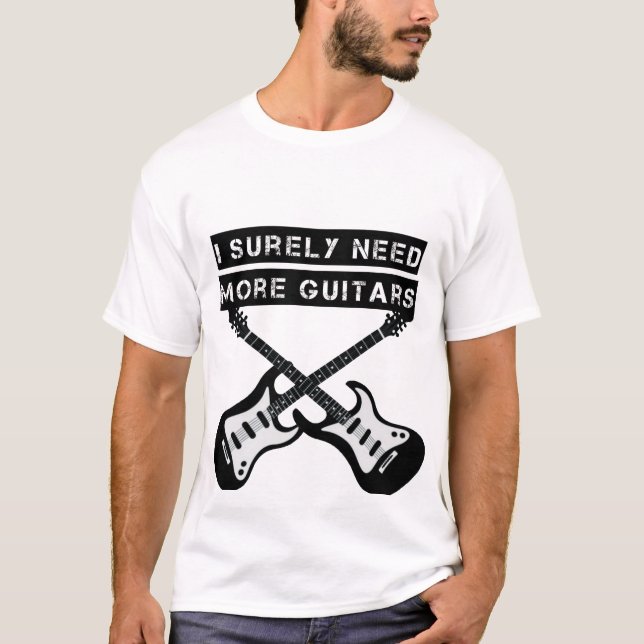 Camiseta Preciso de todas essas guitarras (Frente)