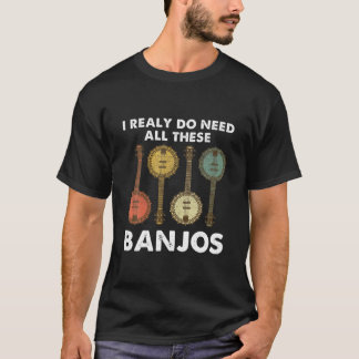 Camiseta Preciso De Todos Estes Banjos Bluegrass Country Mu