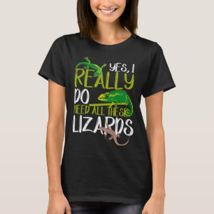 Camiseta Preciso de todos os Lizards Reptile Leopard Gecko 