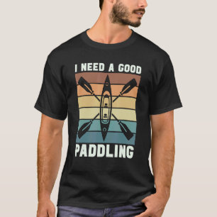 Camiseta Preciso De Um Bom Jogo De Água, Retro Kayaker