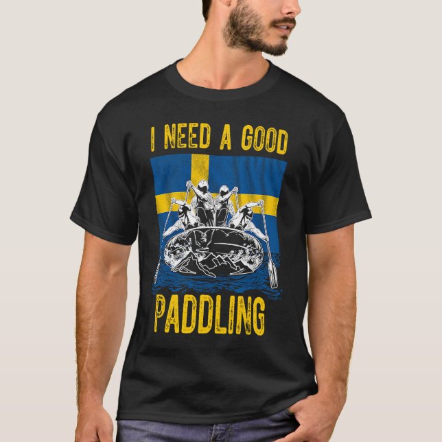 Camiseta Preciso de um bom remo na Suecia (Frente)