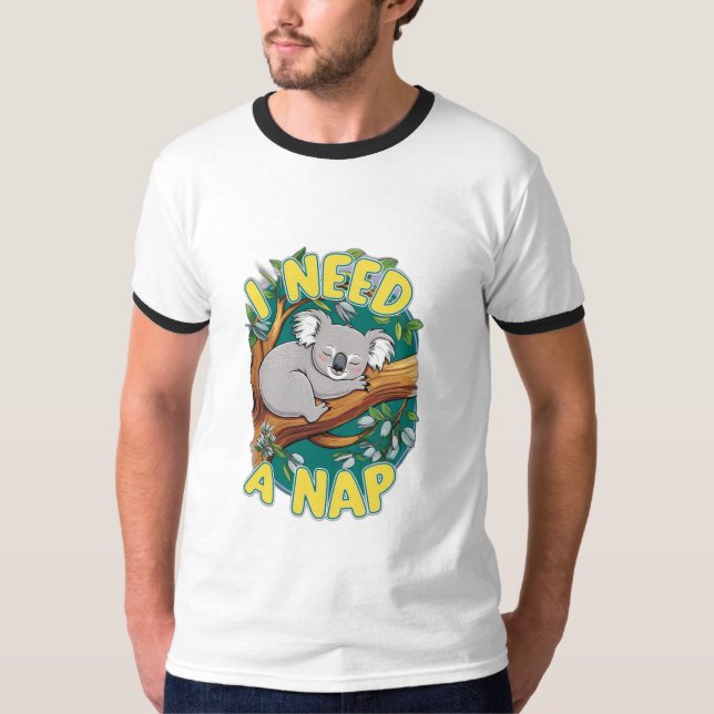 Camiseta Preciso de um cochilo (Frente)
