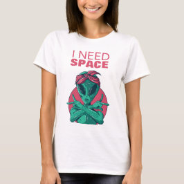 Camiseta Preciso De Uma Alienígena Engraçada Que Introduza 