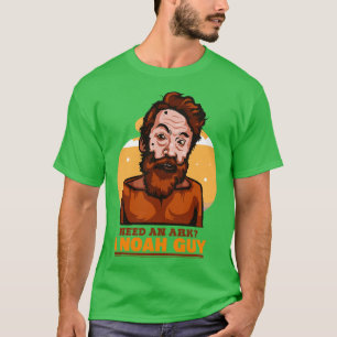Camiseta Preciso de uma Arca Eu Noah Cara Engraçado Christi