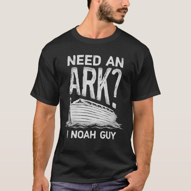 Camiseta Preciso De Uma Arca, Eu Noah Cara T Humor Engraçad (Frente)