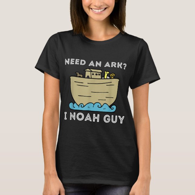 Camiseta Preciso De Uma Arca I Noah Cara - Bíblia Cristã En (Frente)
