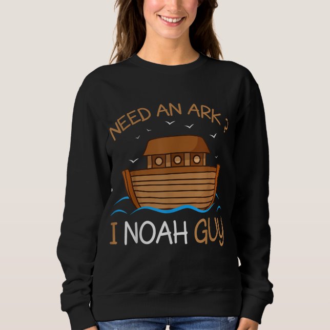 Camiseta Preciso de uma Arca I Noah Cara Engraçada Arca Bíb (Frente)