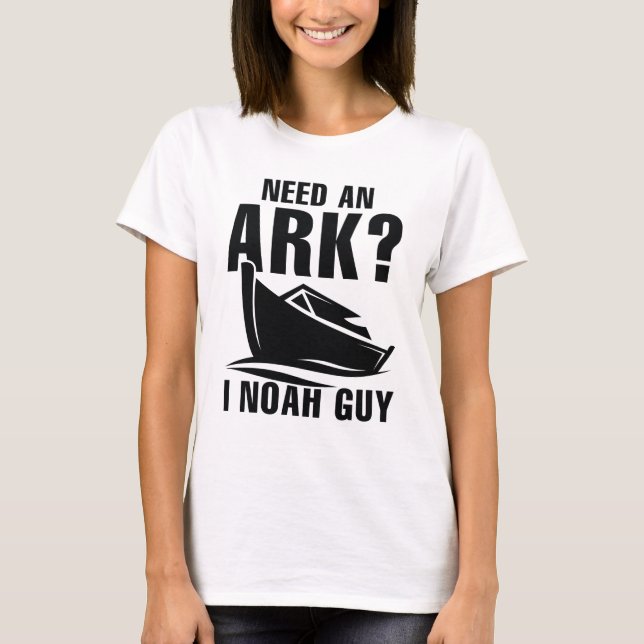Camiseta Preciso De Uma Arca Para A Cara Noah (Frente)