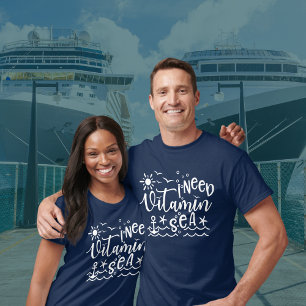 Camiseta Preciso de vitamina no mar