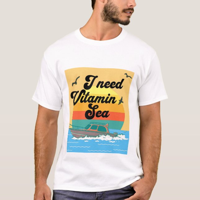 Camiseta Preciso de Vitamina Sea Summer (Frente)