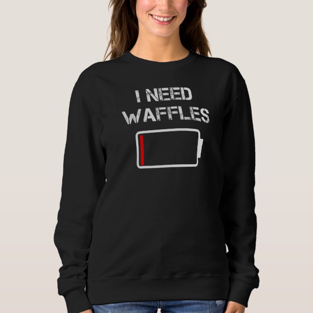 Camiseta Preciso De Waffles Pancakes Café Da Manhã Brunch W (Frente)