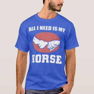 Camiseta Preciso do meu presente do Cavalo Jockeys