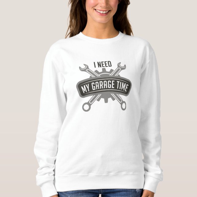 Camiseta Preciso do meu tempo na garagem (Frente)