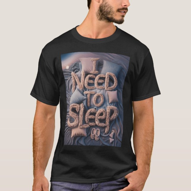 Camiseta Preciso dormir (Frente)