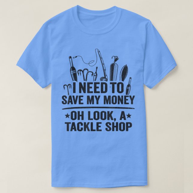 Camiseta Preciso Salvar Meu Dinheiro. Olha Um Peixe Compro. (Frente do Design)