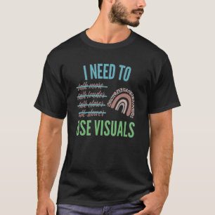 Camiseta Preciso Usar Ensino Especial de Educação Visual