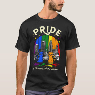 Camiseta Preço da Cidade de Charlotte Carolina do Norte Arc