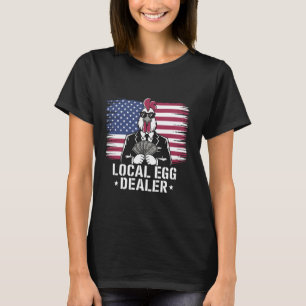 Camiseta Preços dos Ovos Comerciante Local de Ovos Galinha 