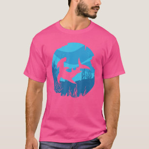 Camiseta Predador do Mar Animal Submarino Oceano Martelo