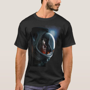 Camiseta predador v astronauta alienígena